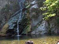 Crossing the River at Sturtevant Falls
